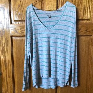 Aerie long sleeved tshirt. Gray. Like new. Medium.